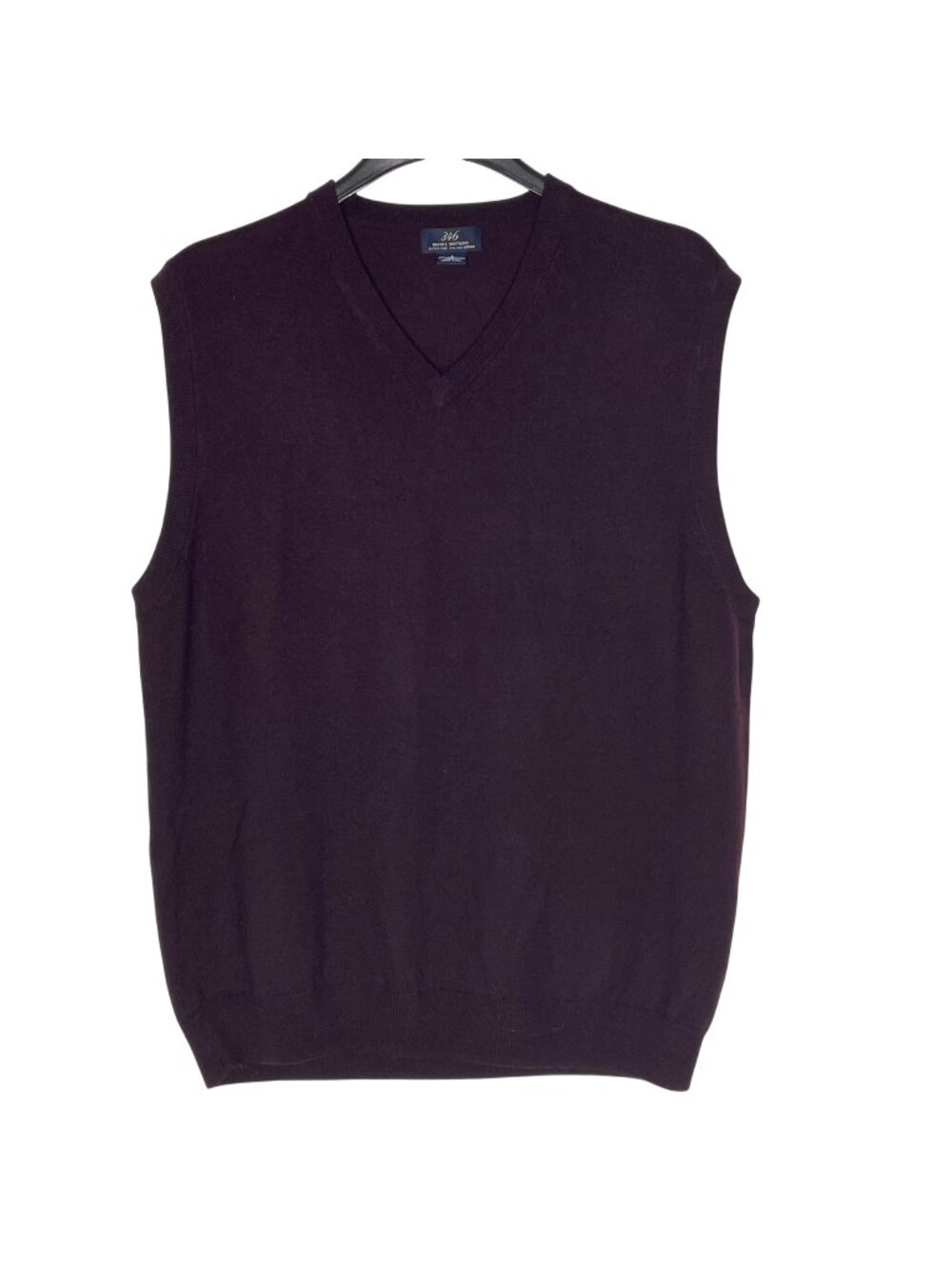 Brooks Brothers 346 Extra Fine Merino Italian Wool Sweater Vest Sz LG Preppy